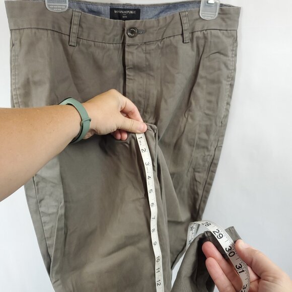 Banana Republic Gavin Mens Tan Khaki Dress Pants Sz 32x30 - Picture 11 of 13